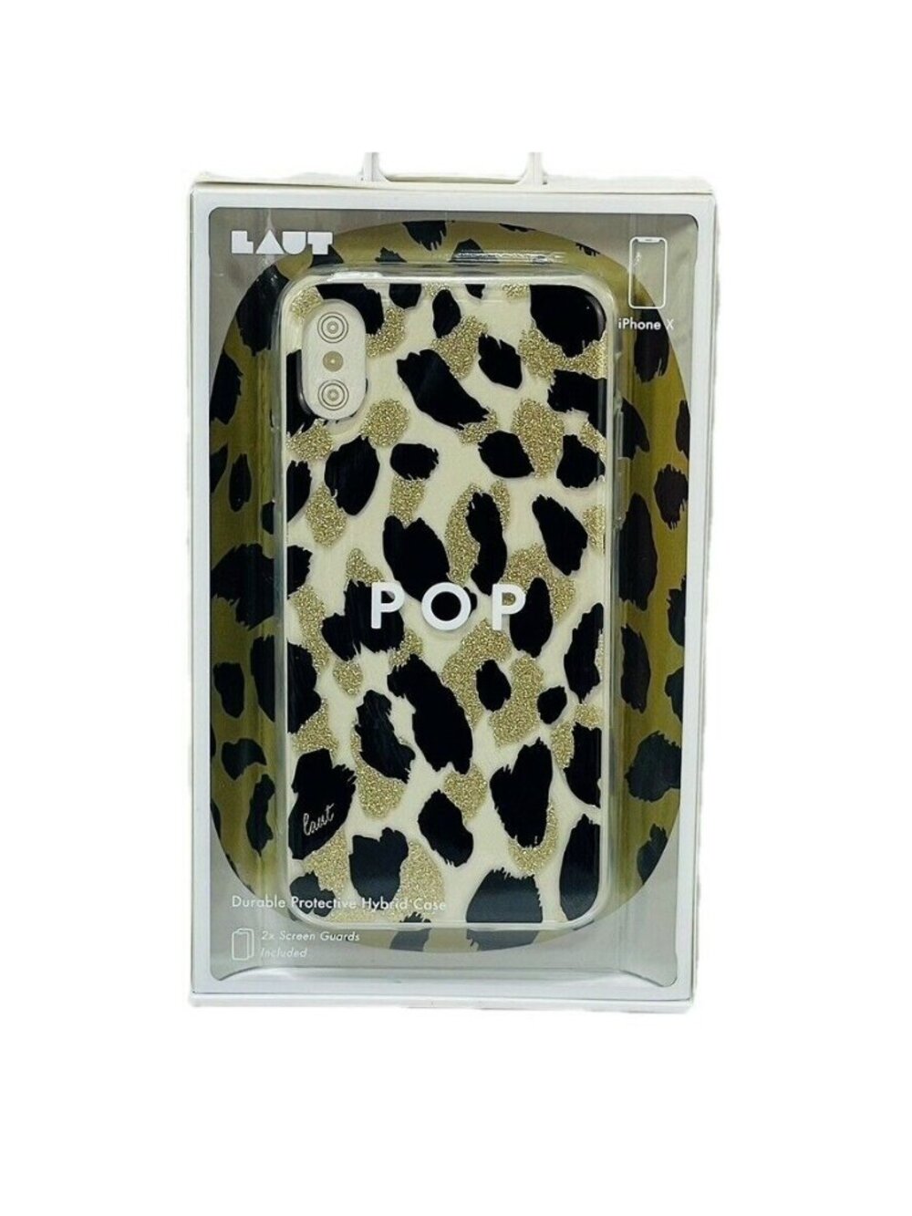 Laut Pop Durable Protective Hybrid Case For iPhone With 2x Screen Guards